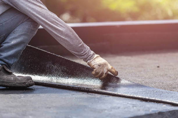 Professional Exterior Waterproofing technician working in Commiskey, IN